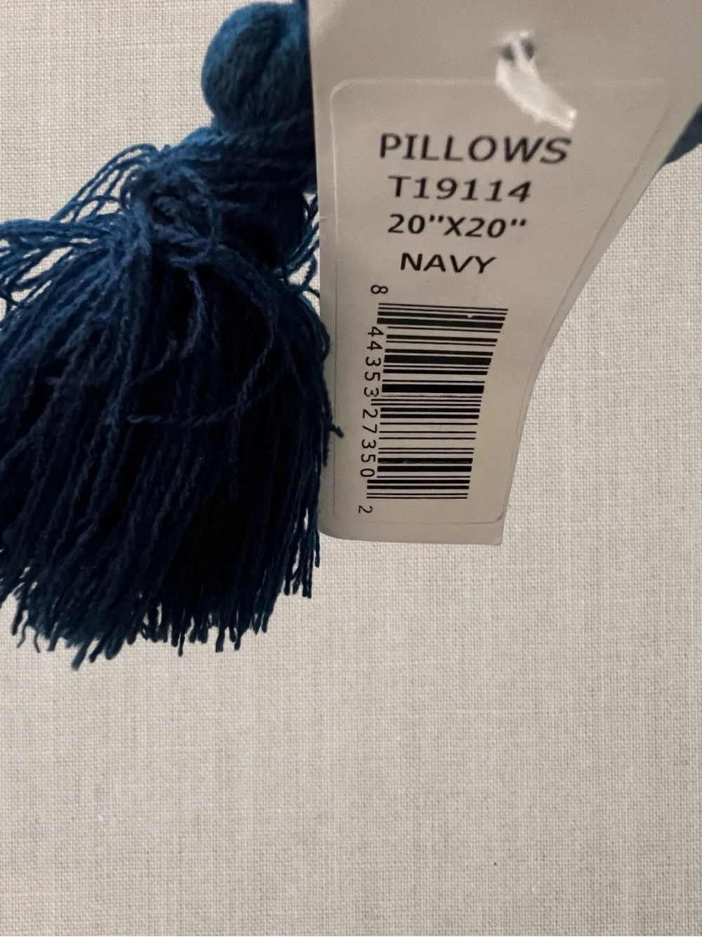 Rizzy Home 20x20 Textured Boho Throw Pillow With Tassels - NWT